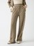 Olive Printed Regular Fit Trousers