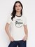 White Printed Crew Neck T-shirt