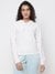 Monica Jacquard Angel Peony Textured Logo Hooded Neck Regular Fit Sweatshirt