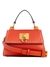 Women Orange Solid Stephi Mini Flap Crossbody Bag