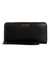 Guess Women Black Solid Zip Around Wallet with Zip Closure