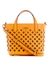 Women Peach Laser Cut Aqua Mini Tote Bag