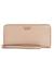 Beige Solid Laurel Large Zip-Around Wallet