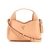 Guess Women's Solid Peach Polyurethane Iwona Top Zip Crossbody Bag