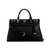 Guess Women's Black PU Solid Satchel Bag