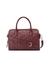 Merlot Quilted Berkton Barrel Satchel Bag