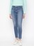 Blue Solid Skinny Fit Jeans