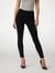 Guess Women's Black Solid Mid-Rise Skinny Leg Jeans