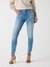 Carrie Light Solid Mid Rise Skinny Jeans