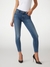Blue Solid Skinny Fit Curve Eco New Carrie Denim Jeans
