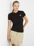 Guess Women Solid Round Neck Short Sleeves T-shirt