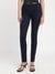 Women Blue Solid Mid-Rise Regular Length Jeans