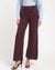 Women's Maroon Polyamide Textured Regular Fit Palazzo