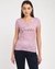 Women's Pink Cotton Paisley Regular Fit T-shirt