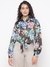 Bowed Breezy Charm Hanoi Green Floral Spread Collar Regular Fit Shirt
