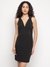 Amanda Polyester Blend Solid Bodycon Dress