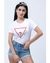 s White Cotton Logo Regular Fit Half Sleeves T-shirt