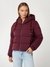 Guess Peony Logo Red Noir Hooded Printed Jacket