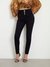 Black Solid High-Rise Ankle Length Jeans