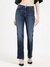 Cotton Blend Mid Rise Bootcut Jeans