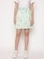 Green Printed Laila Mini Skirt