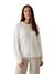 Guess Women Cable Knitted Round Neck Long Sleeves Pullover
