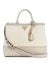 Guess Cotton Taupe Solid Women Zabry Girlfriend Satchel Bag