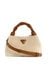 Beige Solid Shaida Top Handle Crossbody Bag