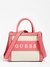 Guess Women Pink Color-Blocked Mini Tote Bag