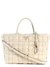 Beige Textured Marion Satchel Bag