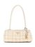 Beige Textured Marion Shoulder Bag