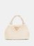 Beige Solid Shaida Top Handle Crossbody Bag