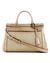 Gold Polyester Solid Satchel Bag
