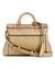 Gold Polyester Textured Mini Satchel Bag