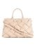 Guess Women Beige Woven Quilted Satchel Bag