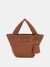 Cognac Basket Weave Francy Mini Tote