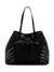 Guess Women Black Woven Lattice Top Handles Tote Bag with Inner Pouch