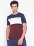 Multicolor Colorblocked Crew Neck Short Sleeve T-Shirt