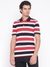 Multicolor Striped Short Sleeve Polo T-Shirt