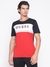 Multicolor Colorblocked Crew Neck Short Sleeve T-Shirt