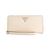 Guess Women's Beige PU Solid Zip Around Wallet