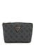 Charcoal Monogram Polyurethane Wilder Large Top Zip Cosmetic Pouch