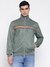 Korbin Full Zip Double Knit 4G Aop Sterling Green Geometric High Neck Regular Fit Sweatshirt