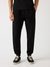 Guess Men's Black Polycotton Solid Regular Fit Joggers