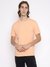 Guess Men's Orange Solid Crew Neck Short Sleeves T-Shirt