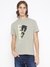 Guess Men's Green Printed Crew Neck Short Sleeves T-Shirt