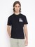 Guess Men's Black Solid Crew Neck Short Sleeves T-Shirt