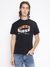 Guess Men's Black Printed Crew Neck Short Sleeves T-Shirt