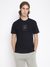 Guess Men's Black Solid Crew Neck Short Sleeves T-Shirt