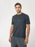 Jet Black Solid Round Neck Short Sleeves T-Shirt